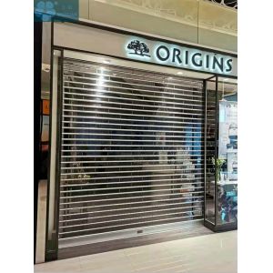 Crystal Slats 4m Wide 3m High Clear Roller Shutters