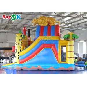 Kids Playground Zoo Forest Animal Inflatable Jumping Slide Bounce Castle Bouncy