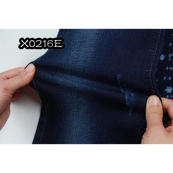 9.6 Oz 58/59" High Stretch Cotton Spandex Denim Fabric Desizing Soft Comfortable Style