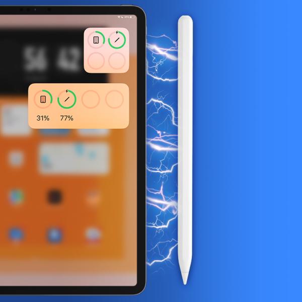 14.5cm Wireless Stylus Pen With 4096 Level Pressure Sensitivity Silver / White