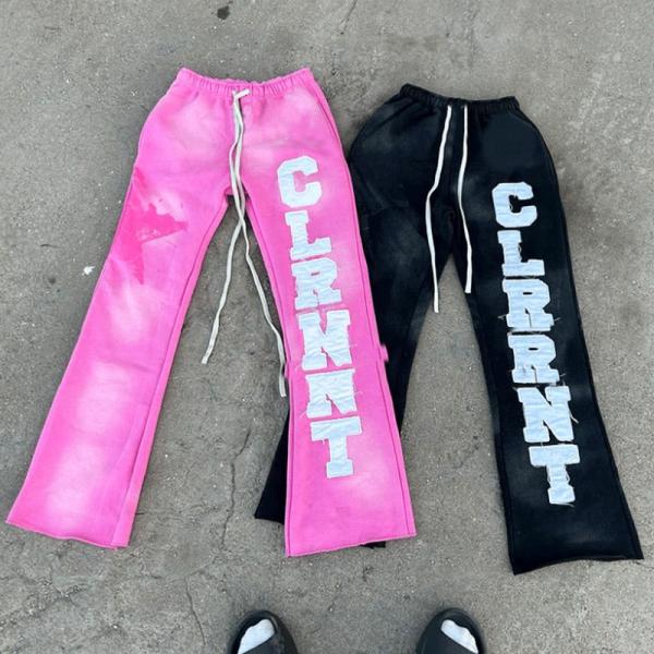 Customization Flared Jogging Pants Urban Wear Joggers Mens Streetwear Track Pants Windproof