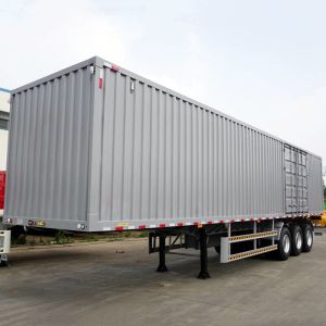 China Heavy Duty Enclosed 3 Axle 40ft Dry Van Semi Trailer on sale