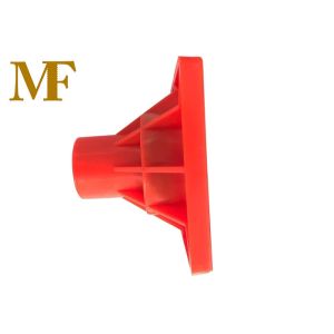 Weather Resistant Flat Stake Impalement Safety Covers Red Color