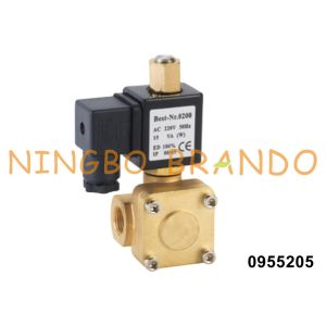 China 0955205 3/8'' 2 Way Normally Open Brass Solenoid Valve 24VDC 110VAC 220VAC on sale