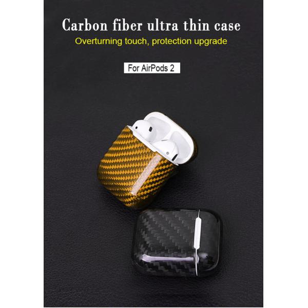 Impermeable Glossy Finish Carbon Fiber Airpods 2 Case