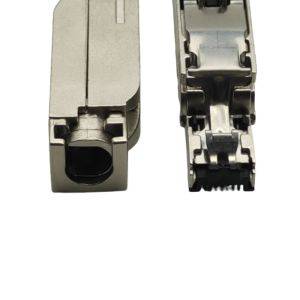 180 ° Outgoing Direction High Speed 8P8C FTP Network RJ45 Plug Connector Cat6