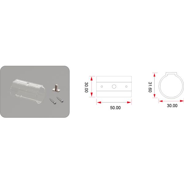 mounting connective plastic clip