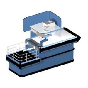 Deluxe Supermarket Checkout Counter Table Coaming Powder coated
