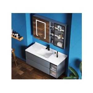 MDF boards Bathroom Basin Units , ISO9001 Bathroom Single Sink Vanities