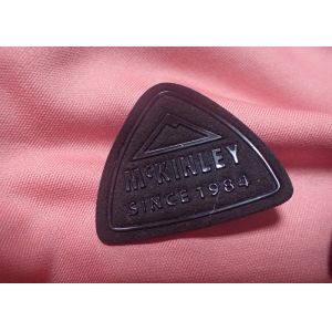 Eco-Friendly Raised Plastic 3d Custom Clothing Patches OEM / ODM