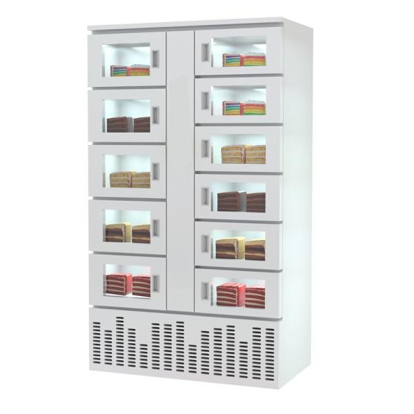 Automatic 24 Hours Cooling Vending Locker Cabinets Refrigerated Eggs Fruit
