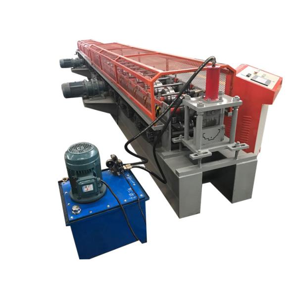 Hydraulic Cut Door Frame Roll Forming Machine , Steel Door Frame Machinery 8-12m/min