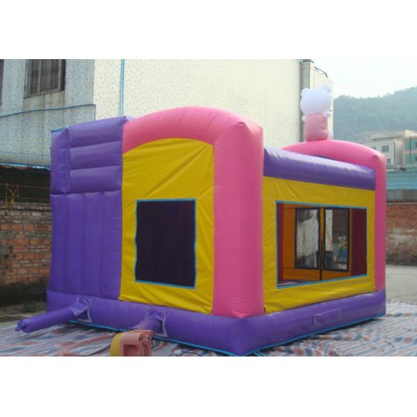 Fire Resistant Inflatable Combo 4 In 1 Combo Bounce House With Slide
