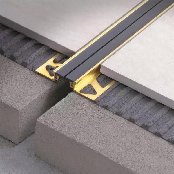 Buy Metal Aluminium Tile Trim Ceramic Wooden Floor Expansion Joint at wholesale prices