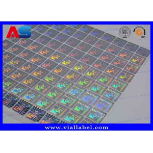 Security Custom Hologram Sticker Anti - Fake Protection With Serial Number