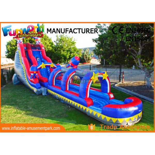 Buy Silk Printing Commercial Banzai Inflatable Water Slides For Outdoor Entertainment at wholesale prices