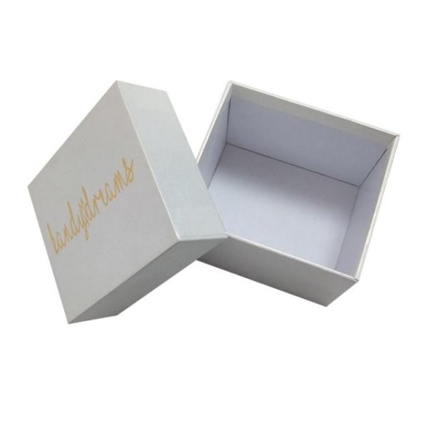 Buy Hot Stamping Lid Base 21x7x5.5cm Cardboard Packaging Box at wholesale prices