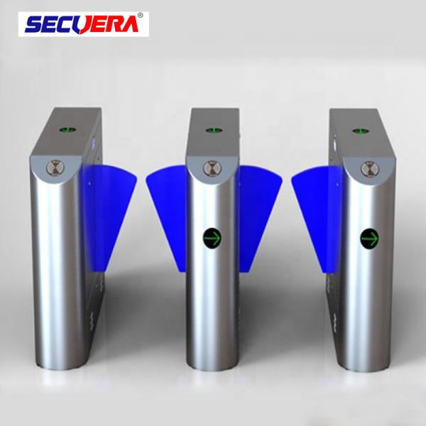 Buy Entrance electronic fingerprint used counter flap barrier turnstiles for sale at wholesale prices