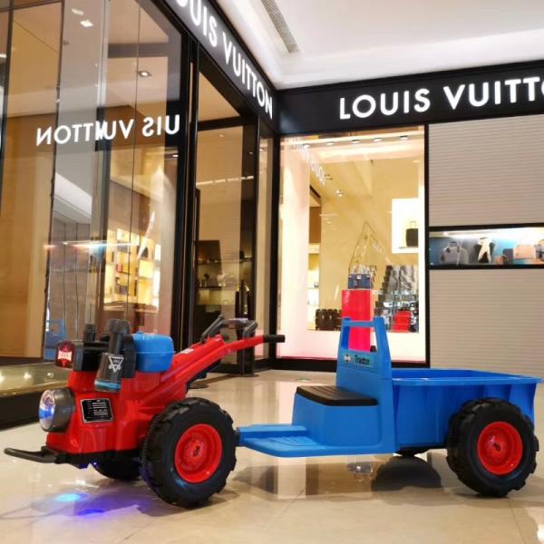 PP Plastic Ride On Electric Pedal Mini Electric Tractor Car for Children Aged 8-13