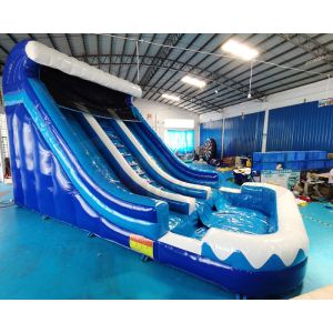 Double Side PVC Tarpaulin Inflatable Pool Slide For Advertisement