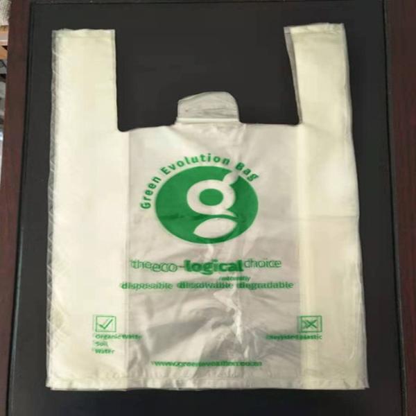 Buy Biodegradable T-Shirt PVA Water Soluble Plastic Bag MSDS Certificated at wholesale prices