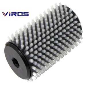 Rotating Industrial Nylon Roller Brush Copper Wire For Ski Polishing Waxing