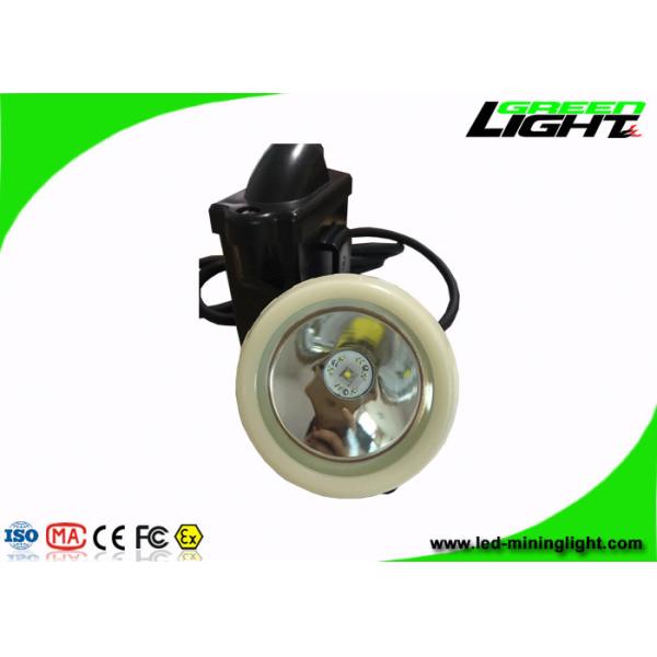 Buy Rechargeable LED Miners Cap Lamp Automatic Power - Off With Black And White Color at wholesale prices