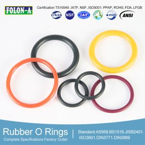 70A Durometer Low Compression Set O-Ring Gaskets Black