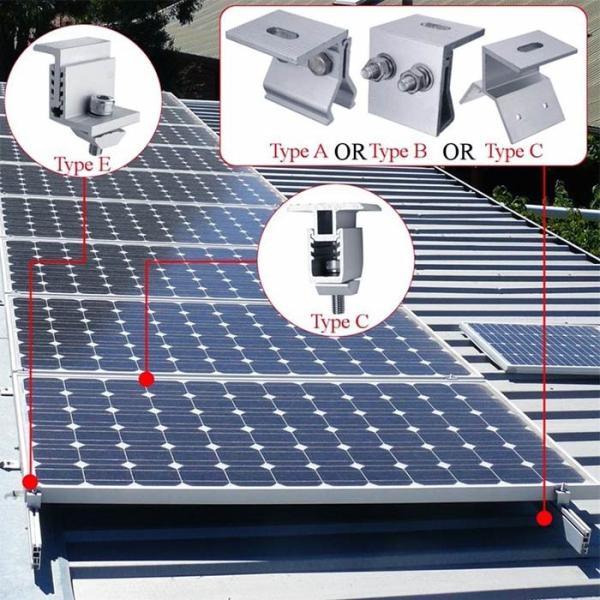 Buy Great Quality Solar Mounting Accessories Module Bracket Components For Frameless PV module at wholesale prices