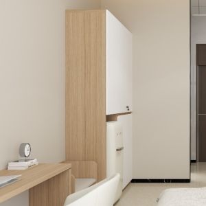 Support customization Modern Bedroom Wardrobe with Ample Storage and Hanging Rod