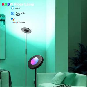 China 24W Indoor LED RGB Corner Floor Lamp Tuya Alexa WiFi Control Living Room on sale