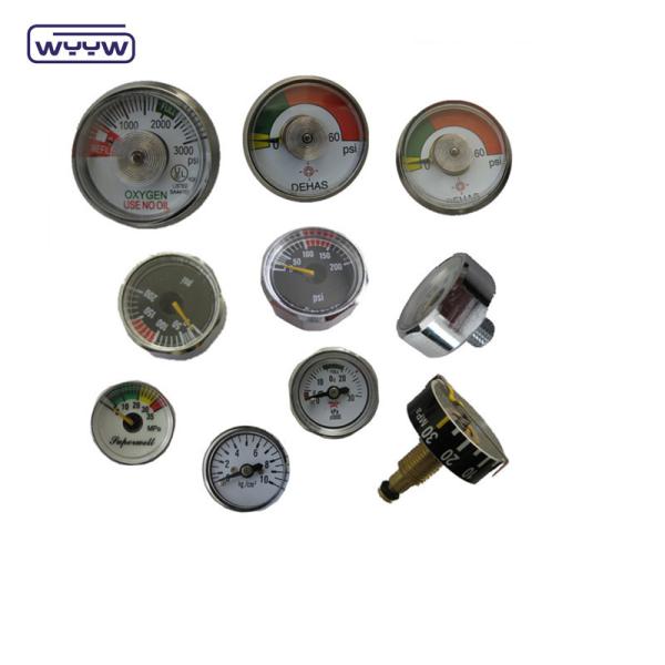 Buy 38mm Small Fire Extinguisher Pressure Gauge Manometer Back Connection at wholesale prices