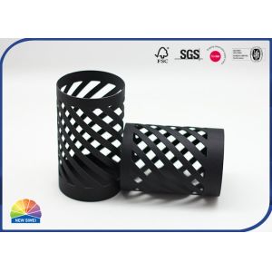 Black Customized Special Paper Packaging Tube Hollow With Inner Tray