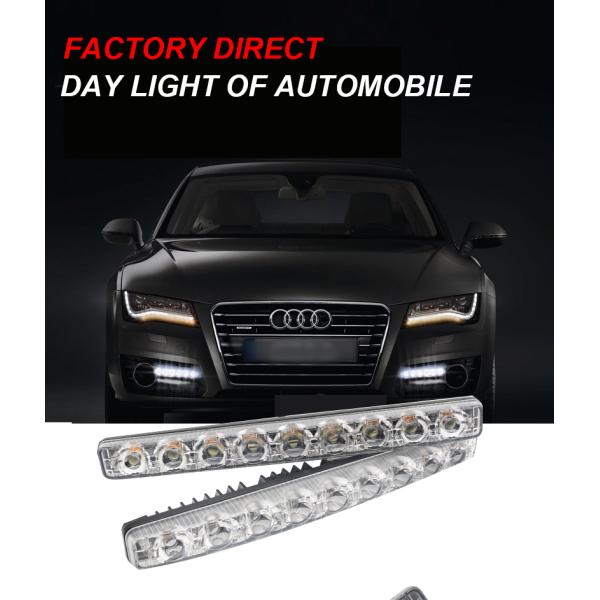 Aluminium Automobile Drl Car Headlight Led Tube Strip Two Color With ABS Lens