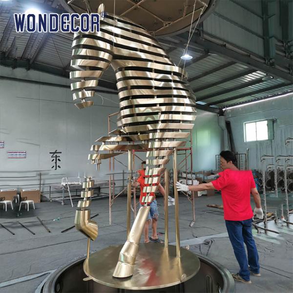 Large Scale Stainless Steel Sculpture Fabrication Public Art Abstract Slicing