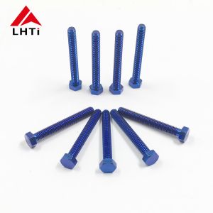 Gr2 Hex Angle Titanium Bolts And Nuts 7/16''-28 Length 1'' ANSI B18.2.1