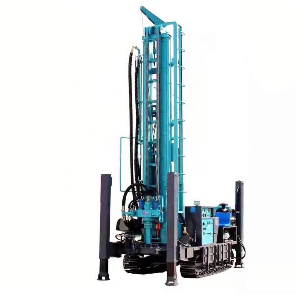 Hydraulic 380m Deep Water Well Drilling Machine 140mm - 325mm Diameter 96KW