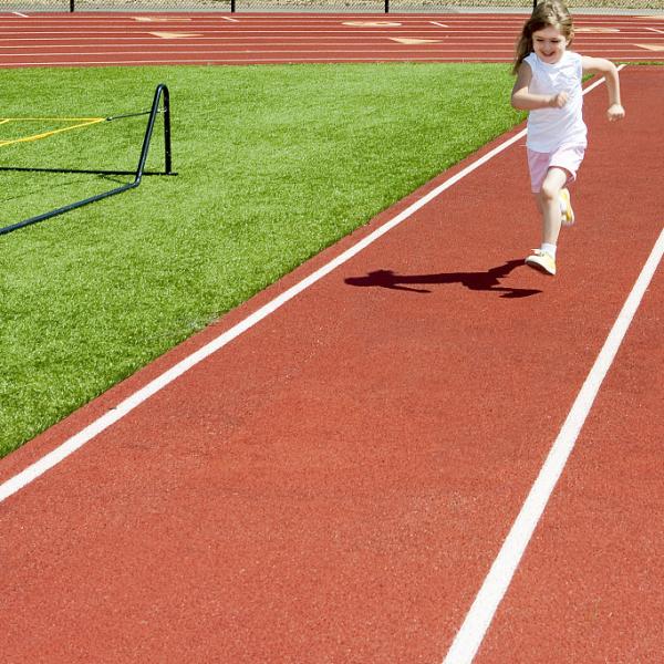 Buy 2.5mm Synthetic Sports Flooring Prefabricated System Running Track Multicolor at wholesale prices