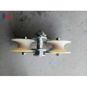 25KN Conductor Stringing Blocks Nylon Sheave Universal Stringing Block