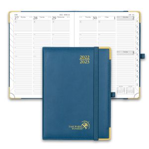 Quality Weekly Planner 22-23 Night Blue ECO PU leather for sale