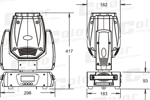 150W Mini Beam LED Moving Head Light Disco Party KTV Moving Head Lighting