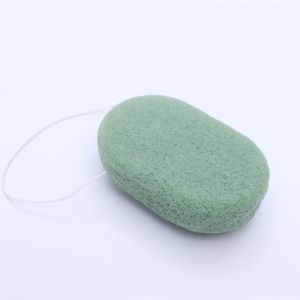 Microfiber Cosmetic Oval Konjac Cleansing Sponge No Stimulation