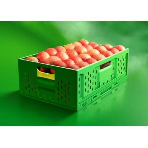 Virgin Plastic Collapsible Folding Vegetable Crate for Agriculture Fruits
