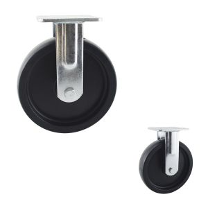China WBD Supply Direction Large Wheel 8 PP Rigid Heavy Duty Casters Bottom Plate on sale