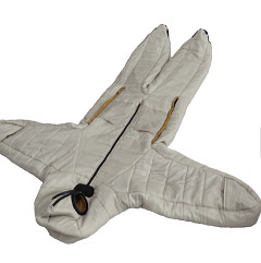 Brown Yellow Lightweight 0 Degree Down Wearable Sleeping Bag Suit