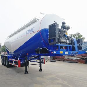 Aluminum Alloy 50T 30cbm Dry Bulk Tanker Trailer