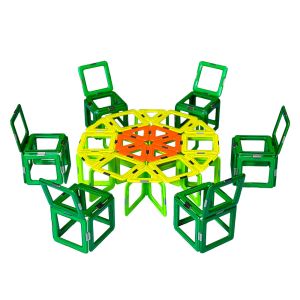 Quality Family Theme Magnetic Tiles Building Blocks Stem Educational Toys Custom CE Approved for sale