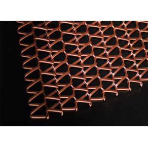 Architectural Decorative Metal Mesh Screen Stainless Steel No Fading For Hotel