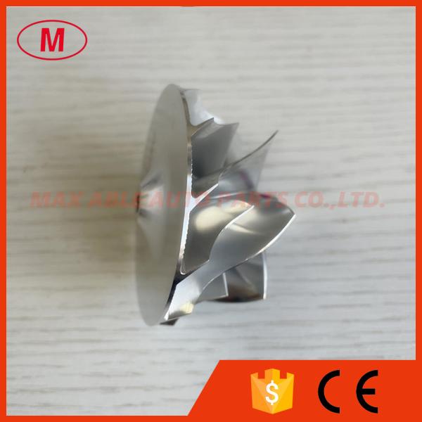 RHF5 48.40/60.00mm 6+6 blades LEP style aluminum 2618/milling/Billet compressor wheel