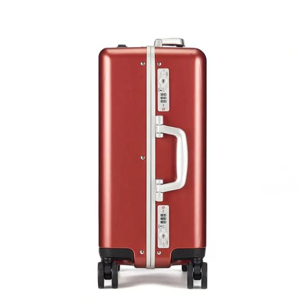 Universal Spinner Wheels Luxury Cabin Size Business Suitcase with TSA Lock and Anti-Theft Front Open Design